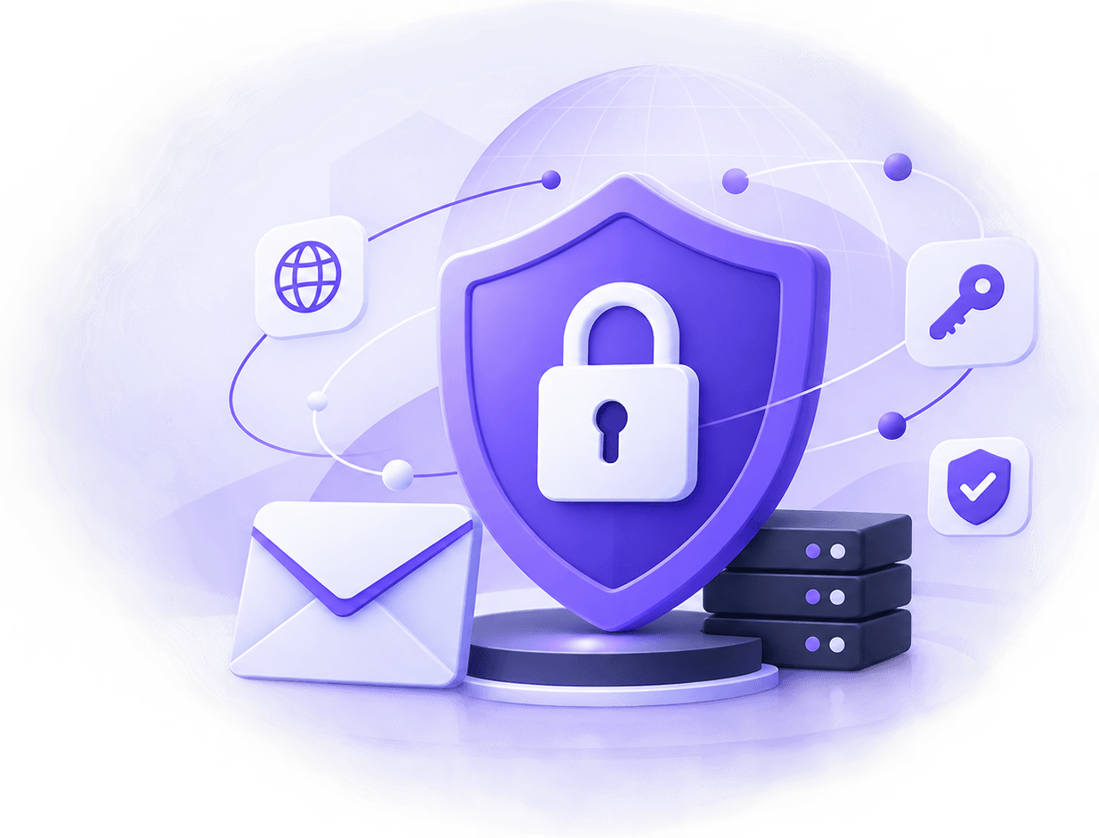 Abstract security illustration for Email Score
